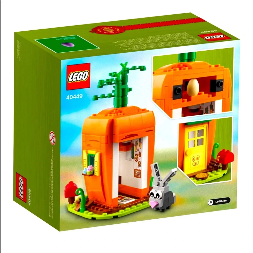 LEGO Limited Edition Easter Bunny's Carrot House 40449, 232 pieces, NIB